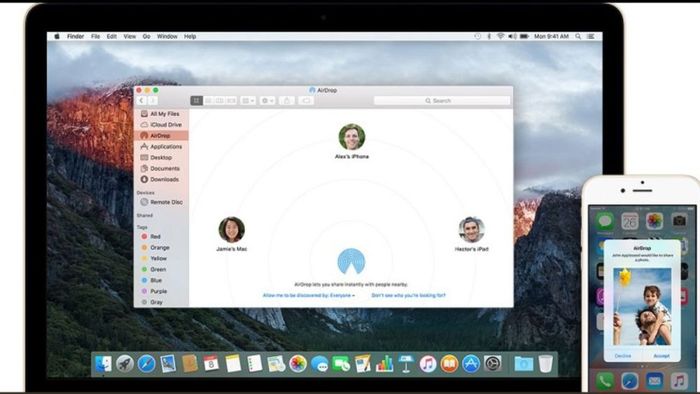 Sử dụng iTunes hoặc AirDrop để chuyển ảnh - Bước 3
