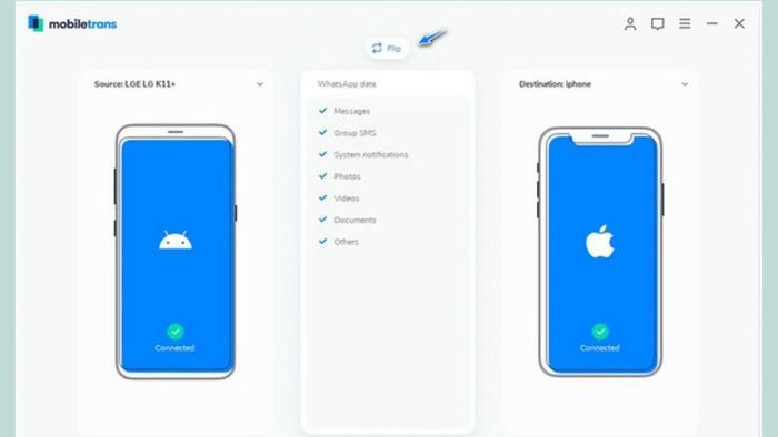 Chuyển ảnh bằng MobileTrans
