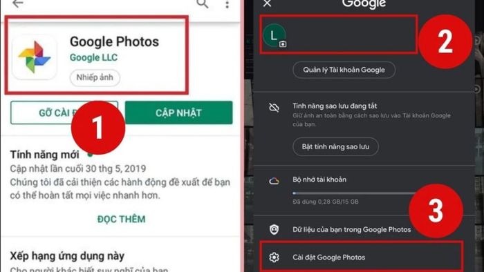 Hướng dẫn chuyển ảnh từ Android sang iPhone bằng Google Photos bước 1