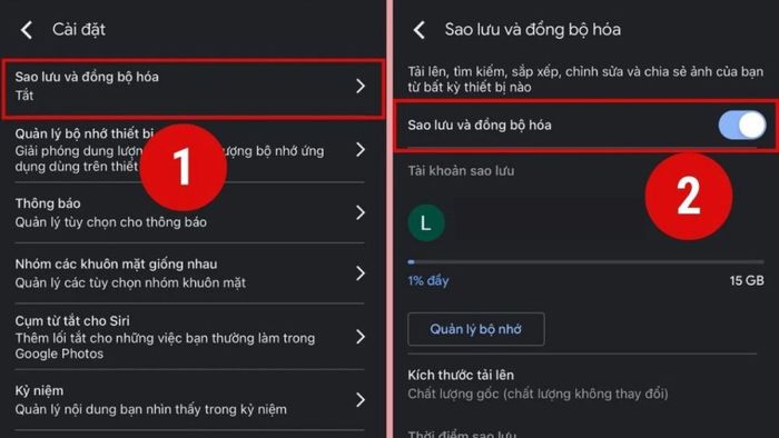 Hướng dẫn chuyển ảnh từ Android sang iPhone bằng Google Photos bước 3