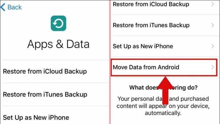 Cách chuyển ảnh từ Android sang iPhone sử dụng Move to iOS - Bước 1