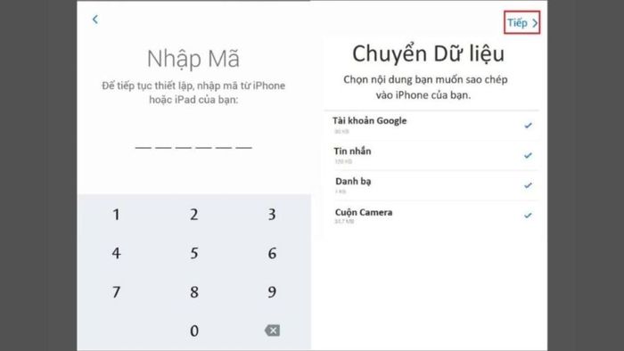 Hướng dẫn chuyển ảnh từ Android sang iPhone bằng cách sử dụng ứng dụng Move to iOS bước 3