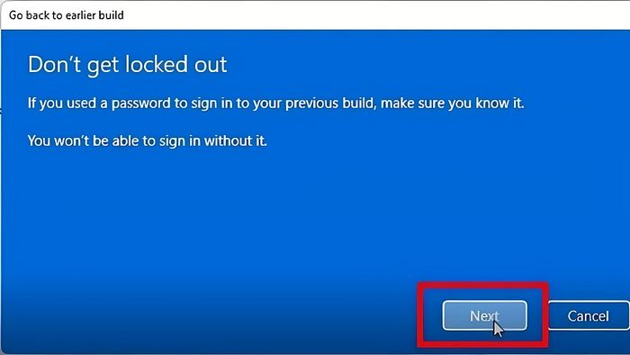 Hướng dẫn hạ Win 11 xuống Win 10 sau 10 ngày mà không mất dữ liệu bước 5