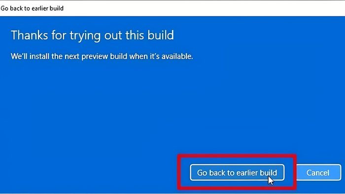 Hướng dẫn hạ Win 11 xuống Win 10 sau 10 ngày mà không mất dữ liệu bước 6