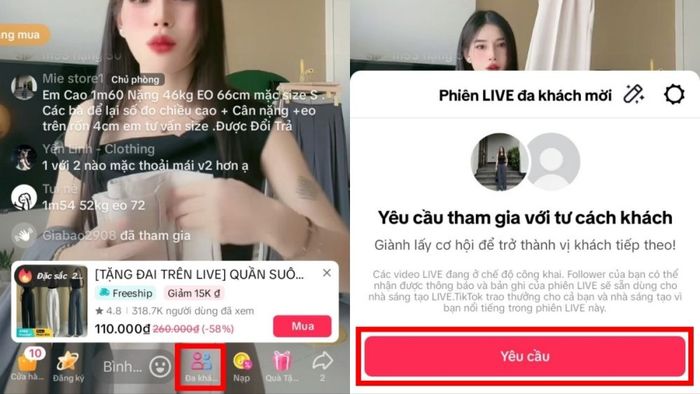 Cách để yêu cầu tham gia vào livestream TikTok