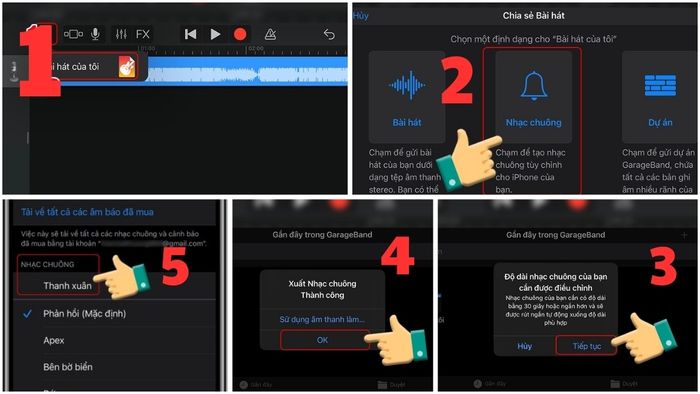 Hướng dẫn cài nhạc chuông cho iPhone bằng GarageBand - Bước 4