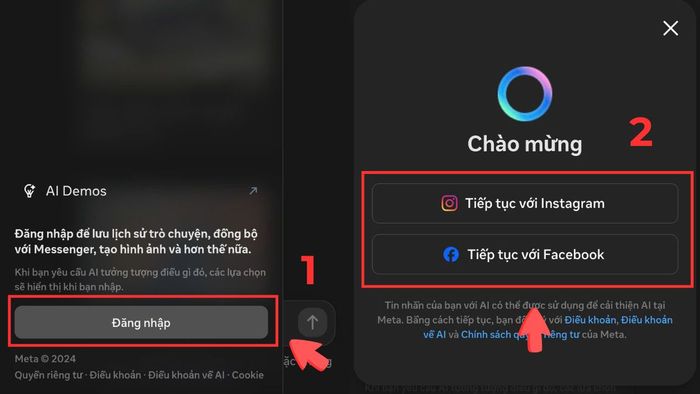 Hướng dẫn sử dụng Meta AI trên Facebook điện thoại - Bước 2