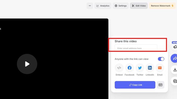 Cách sử dụng VEED để phát video bước 3