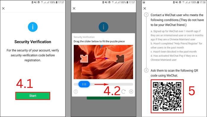 Hướng dẫn đăng ký tài khoản Wechat bước 5