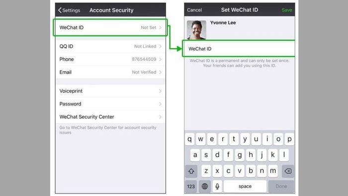 Hướng dẫn sử dụng Wechat để tạo tài khoản người dùng bước 2