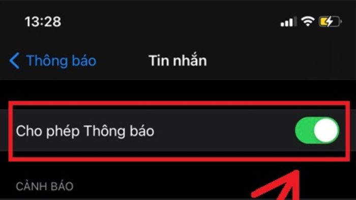 Hướng dẫn tắt thông báo iMessage trên iPhone, bước 3