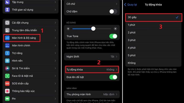 Cách tắt màn hình iPhone bằng tính năng khóa tự động