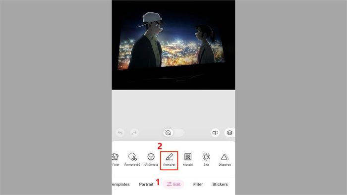 Hướng dẫn xóa người trong ảnh trên iPhone bằng BeautyPlus - bước 2