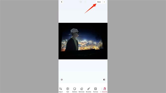 Cách xóa người trong ảnh trên iPhone bằng ứng dụng Meitu bước 5