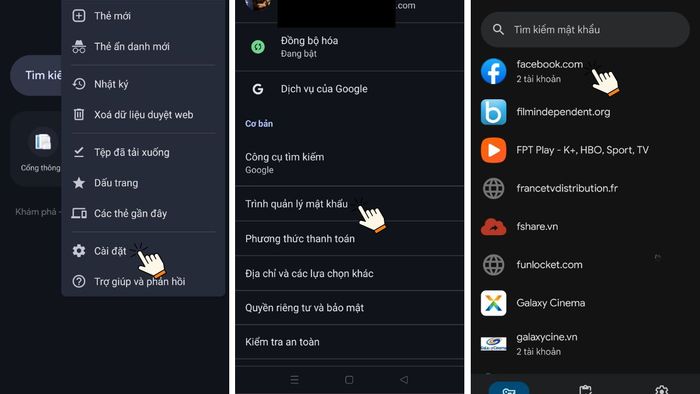 Cách Xem Mật Khẩu Facebook Trên Điện Thoại Android