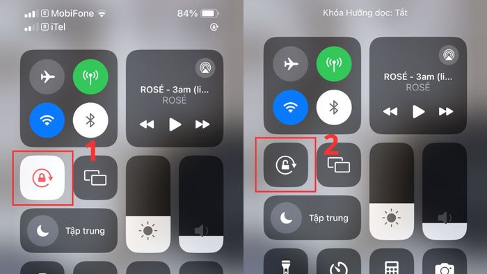 Hướng dẫn xoay màn hình điện thoại iPhone qua Control Center - Bước 3