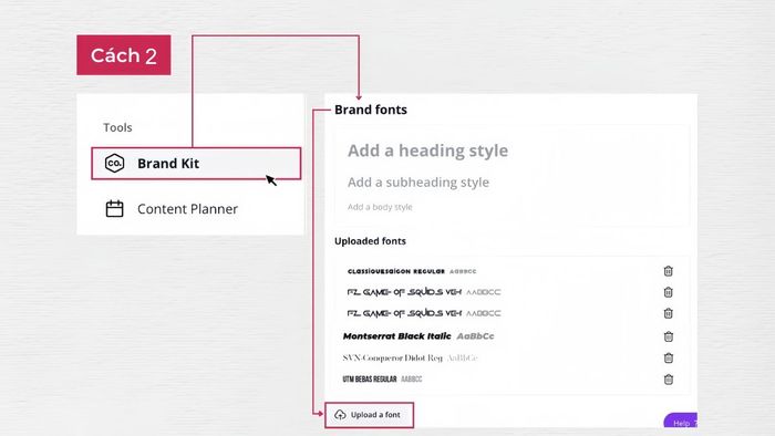 Khắc phục lỗi font trên Canva
