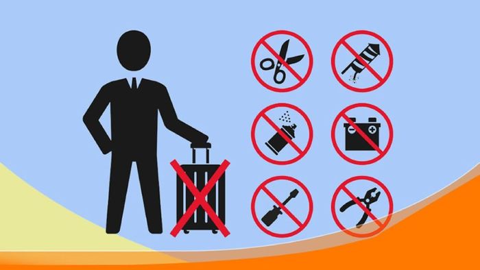 Một số lưu ý về các vật dụng không được mang lên máy bay