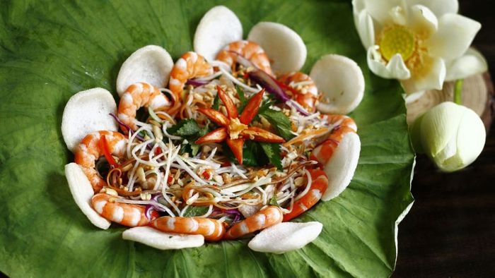 Một số món ngon ăn kèm bánh phồng tôm