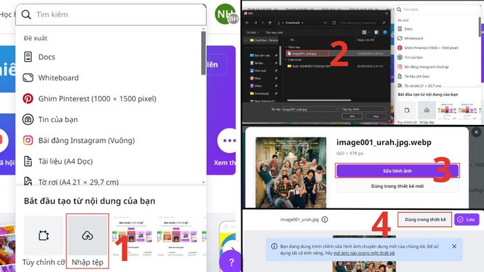 Chuyển đổi WEBP sang JPG qua Canva bước 2