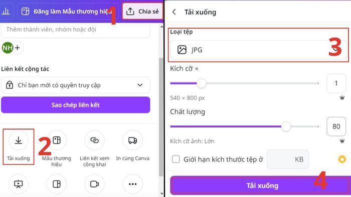 Chuyển đổi WEBP sang JPG qua Canva bước 3