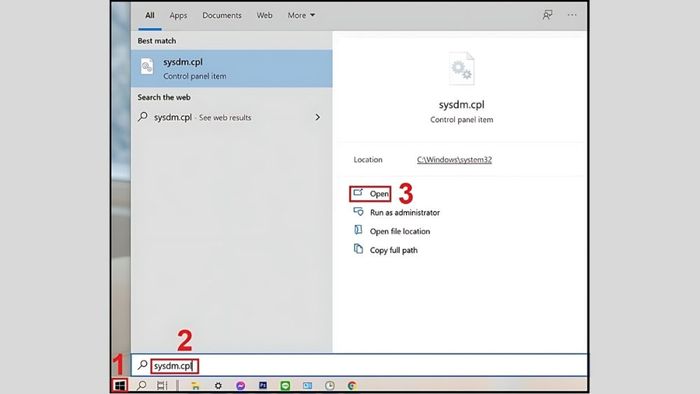 Cách dọn dẹp ổ C vô hiệu hóa tính năng System Restore bước 1
