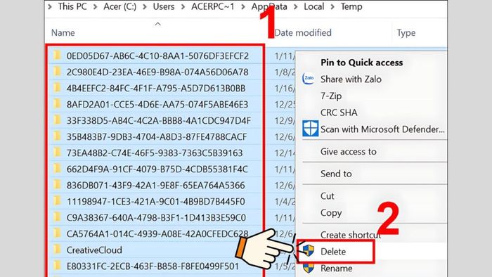 Hướng dẫn dọn dẹp ổ C bằng cách xóa các file tạm thời - Bước 2
