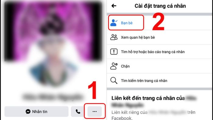 Cách thêm từng người vào danh sách bị hạn chế trên Facebook, bước 2