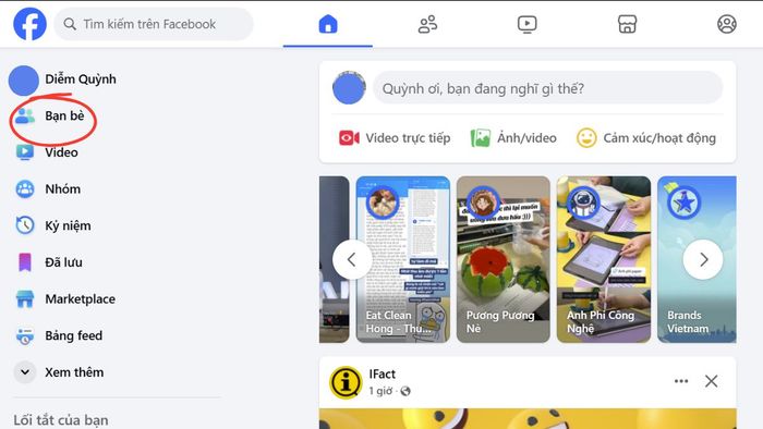 Cách thêm nhiều người vào danh sách bị hạn chế trên Facebook, bước 1