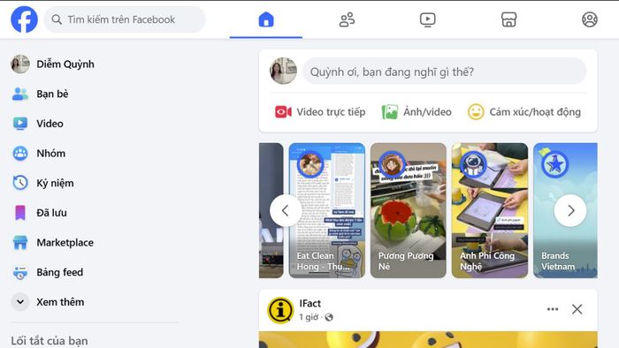 Cách bỏ hạn chế trên Facebook qua điện thoại, bước 1