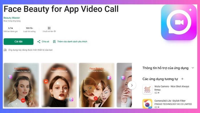 Ứng dụng tạo hiệu ứng làm đẹp khi gọi video Zalo