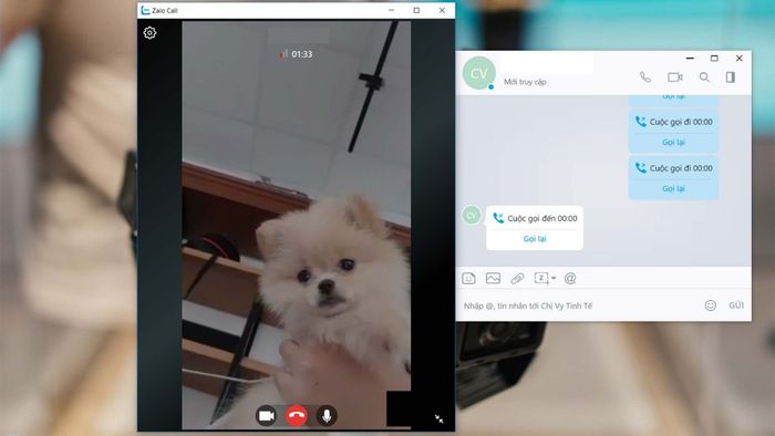 Hướng dẫn gọi video Zalo trên PC, bước 3