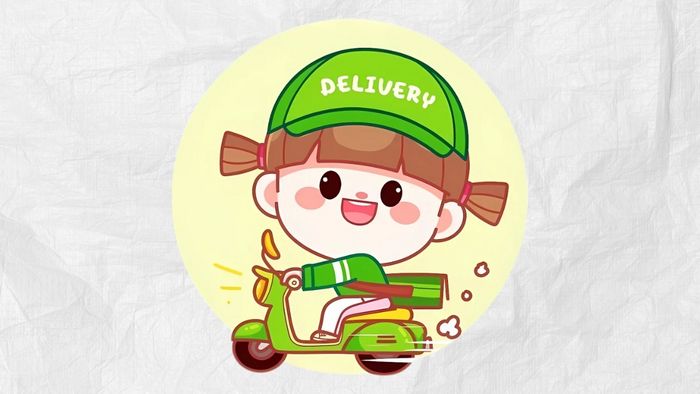 Hình ảnh shipper chibi đáng yêu và ngộ nghĩnh