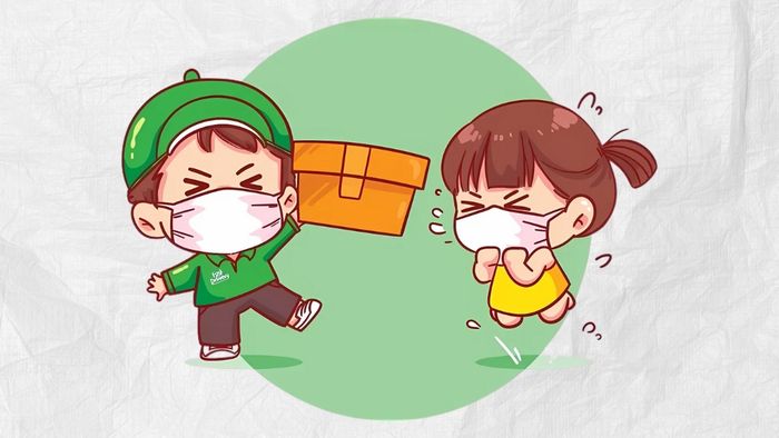 Hình ảnh shipper chibi với phong cách vui nhộn