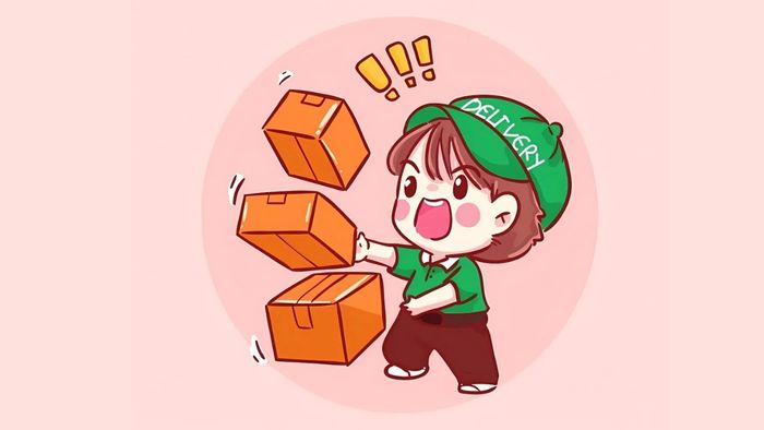 Khoảnh khắc shipper chibi đáng yêu và vui nhộn