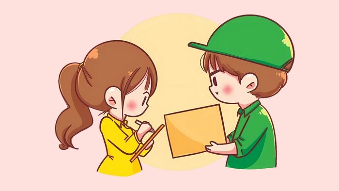 Hình ảnh shipper chibi với vẻ ngoài dễ thương và ngộ nghĩnh