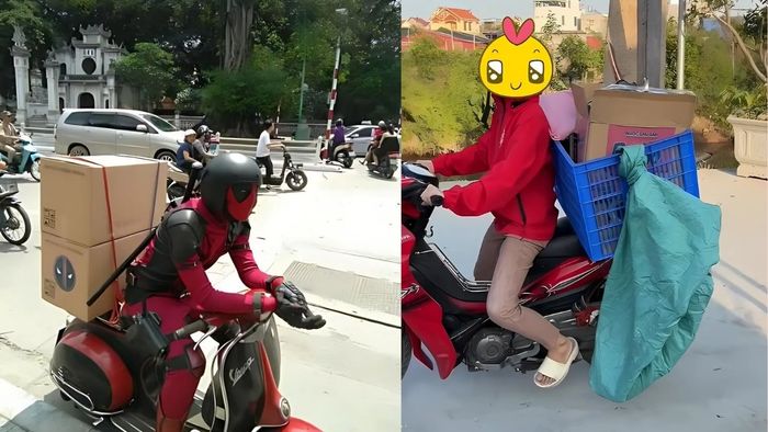 Hình ảnh shipper cực kỳ hài hước và vui nhộn