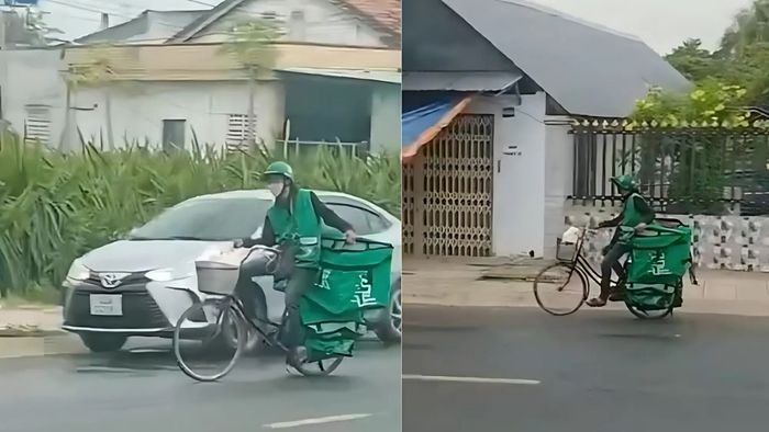 Hình ảnh shipper cực kỳ hài hước và vui nhộn