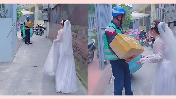 Hình ảnh shipper cực kỳ hài hước và vui nhộn