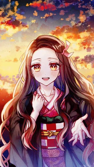 Hình nền điện thoại dễ thương với Anime