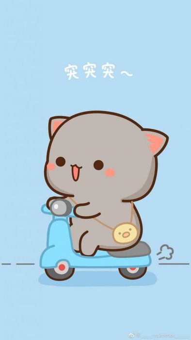 Hình nền xinh xắn màu xanh dương cho điện thoại di động