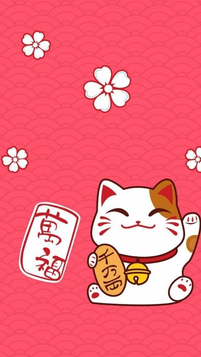 Tải ngay hình nền mèo thần tài 3D cho điện thoại cực kỳ dễ thương