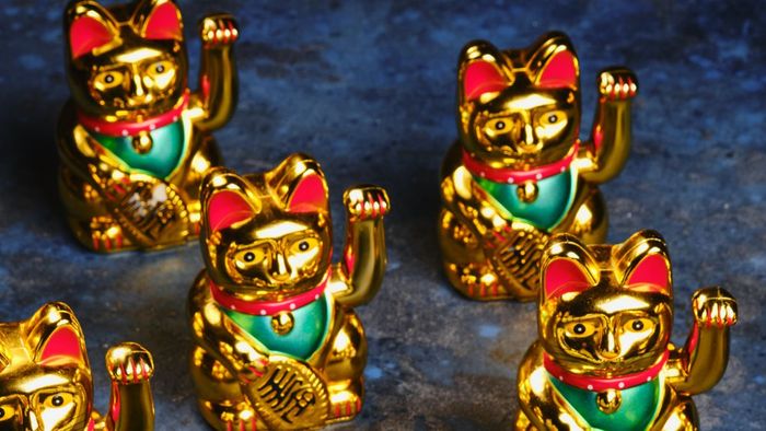 Ảnh mèo thần tài cho máy tính đẹp mắt