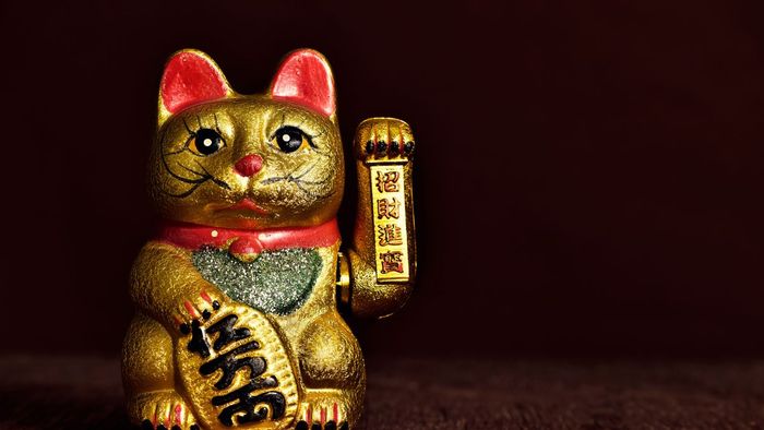 Hình nền mèo thần tài ngầu và mang lại may mắn