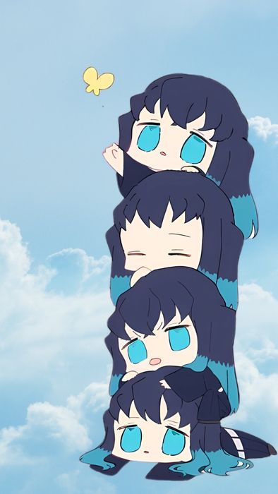 Hình nền Muichirou chibi cực kỳ cute, mang đến sự dễ thương và vui tươi cho màn hình của bạn.
