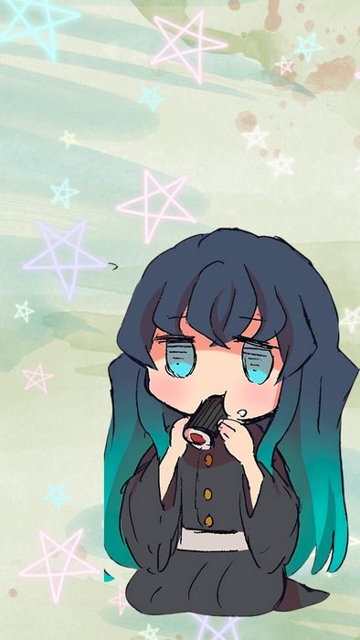 Bộ hình nền Muichirou chibi siêu cute, hoàn hảo cho những ai yêu thích sự ngọt ngào và vui vẻ.