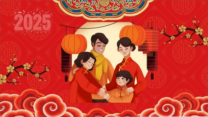 Hình nền Tết Ất Tỵ 2025 dành cho máy tính