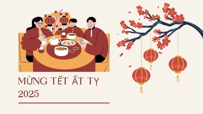 Hình nền Tết Ất Tỵ 2025 gia đình sum vầy