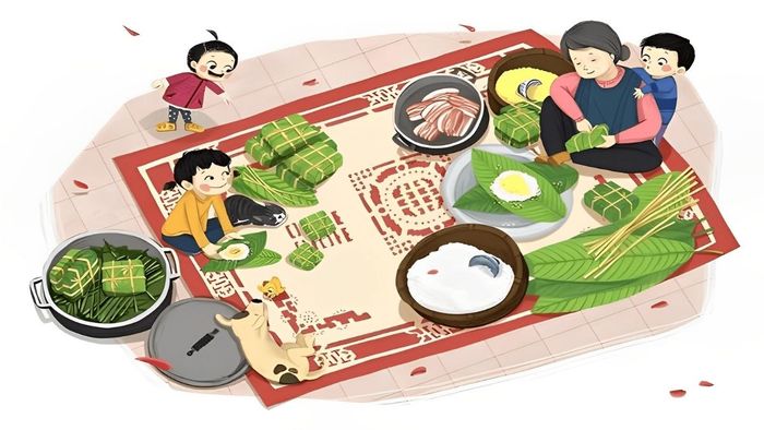 Hình nền máy tính Tết Ất Tỵ 2025 tràn đầy hạnh phúc