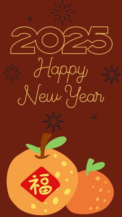 Hình nền điện thoại Tết Ất Tỵ 2025 dễ thương